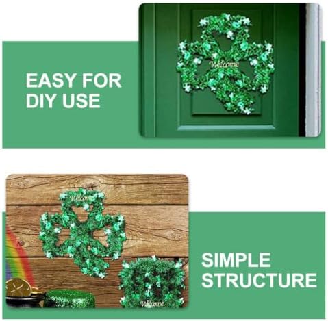 IMIKEYA 2pcs Metal Wire Wreath Frame for St Patricks Day