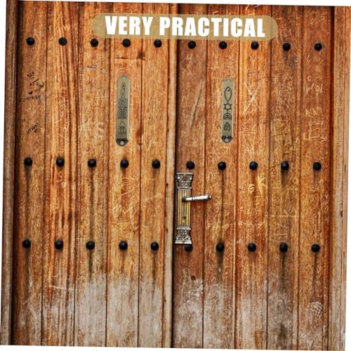 2pcs Retro Metal Mezuzah Decor Door Plaque