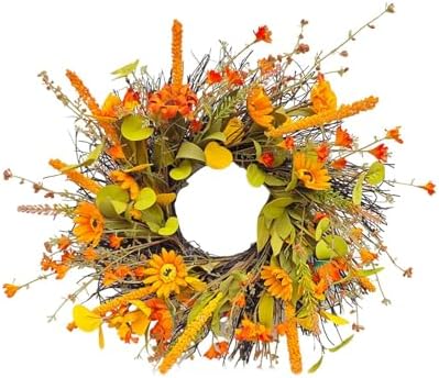 Generic Fall Harvest Wreath Door Hanger for Seasonal Home Decor 1