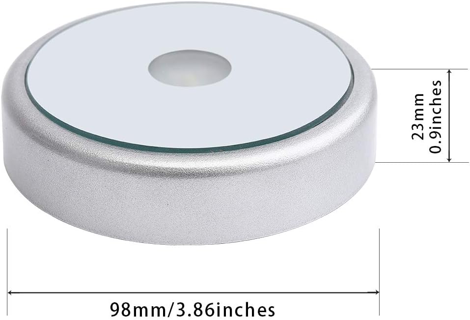 LED Multicolor Lighted Pedestal Stand for Crystal Display