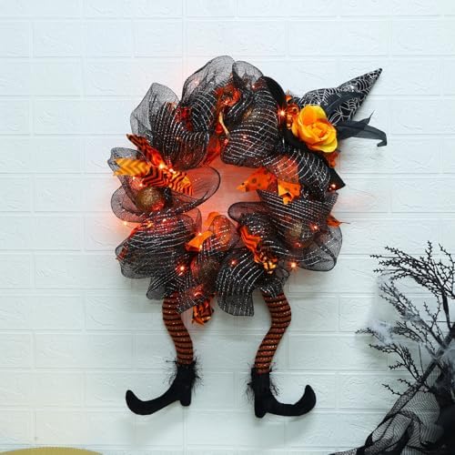 Yosager Halloween Wreath with LED Lights