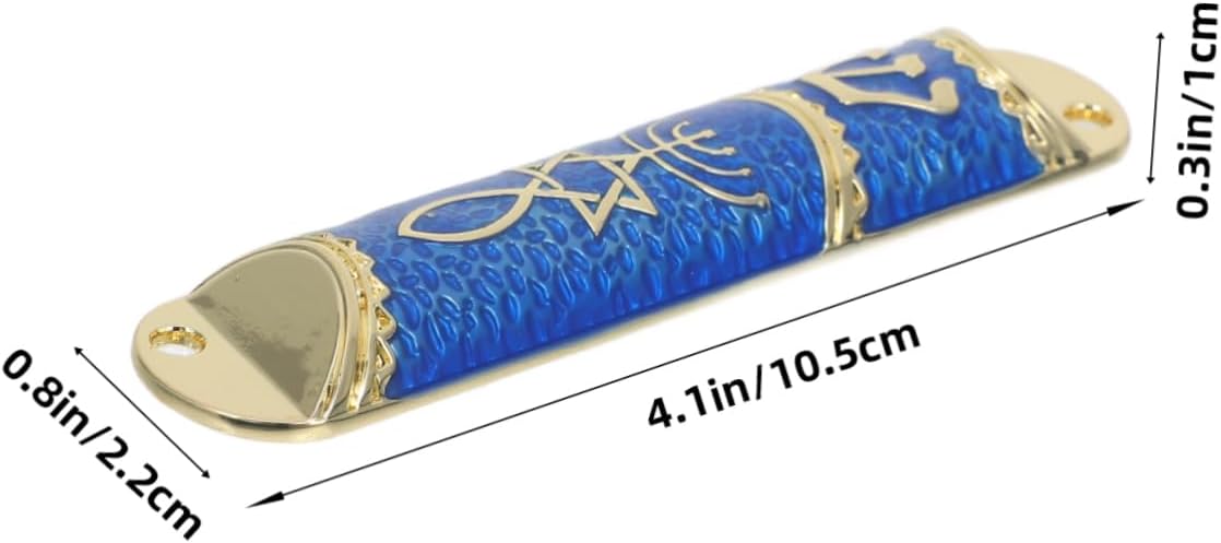 BESTYASH Metal Mezuzah with Scroll for Home Decor and Hanukkah