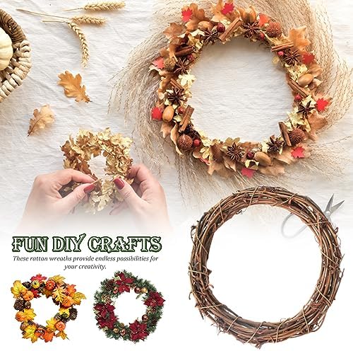 Eioflia Natural Grapevine Wreath 5 Pcs 787 Inch