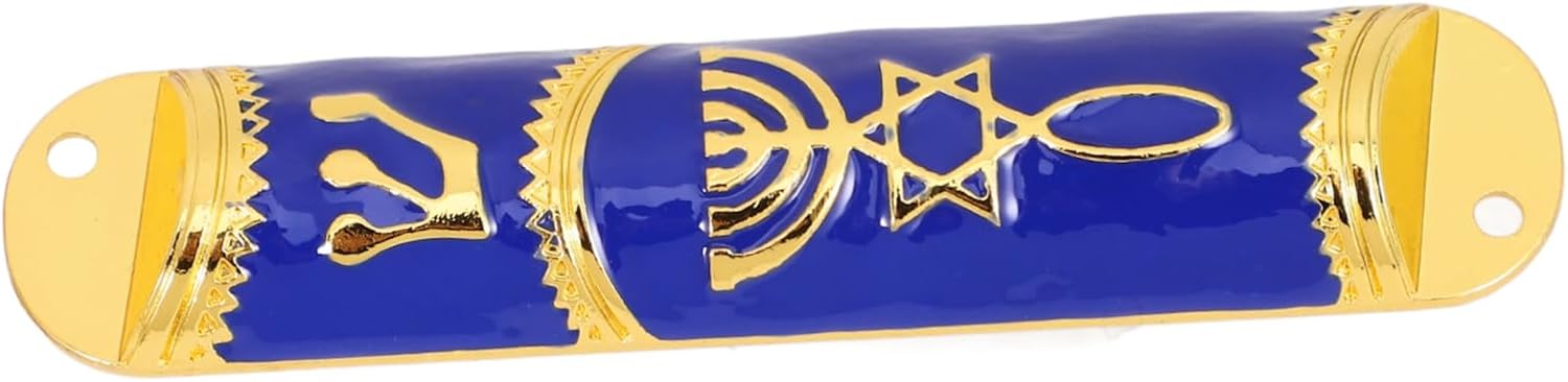 VOSAREA Retro Metal Mezuzah Door Decor