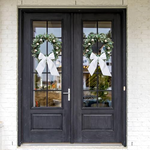 DIY Monogram Wreath Sash for Front Door Decor