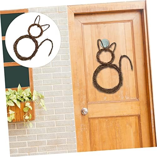 ABOOFAN Cat Wreath DIY Hanging Garland for Home Decor