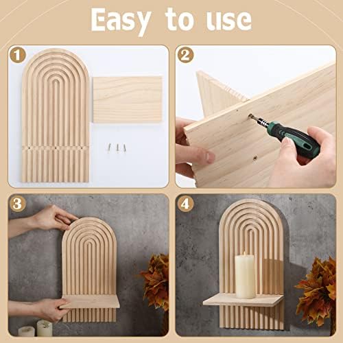 Tatuo 2 Piece Boho Floating Wall Shelf Decor