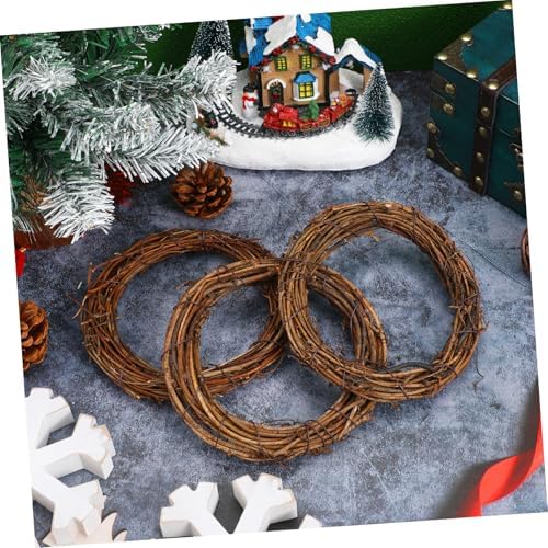 15 inch Rattan Wreath Set 10 pcs Dried Vine Door Hanger Home Decor