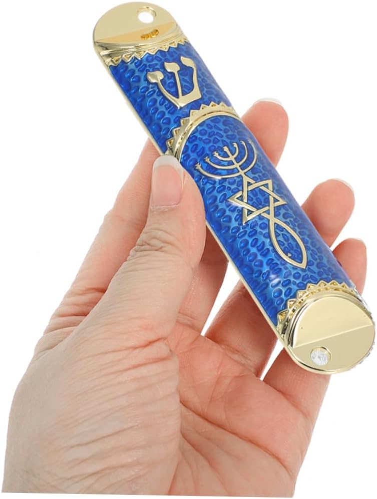 Unomor 2 Set Metal Mezuzah Door Blessing Decor