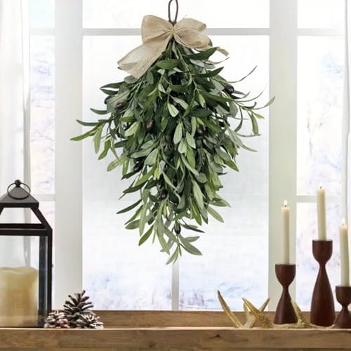 Olive Wreath Pendant for Front Door and Home Decor