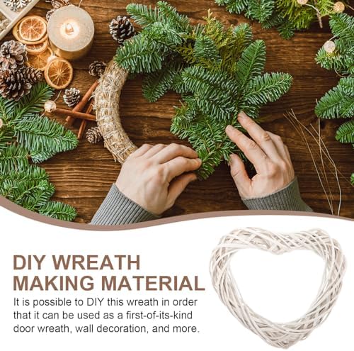 VOSAREA Rattan Heart Wreath DIY Frame