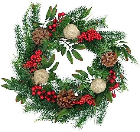 Healifty 2pcs Rattan Wreath for Home Party Decor