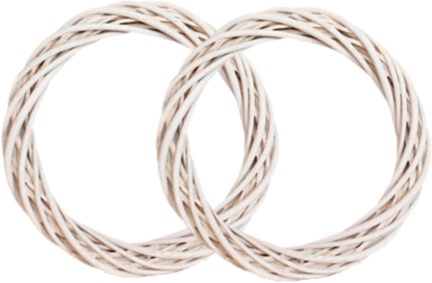 2Pcs Grapevine Wreaths DIY Willow Woven Decor for Holidays