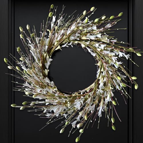 Bibelot 18inch Artificial Forsythia Flower Wreath