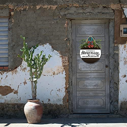 Winter Fall Wreath Hanger for Front Door All Seasons Outdoor Decor