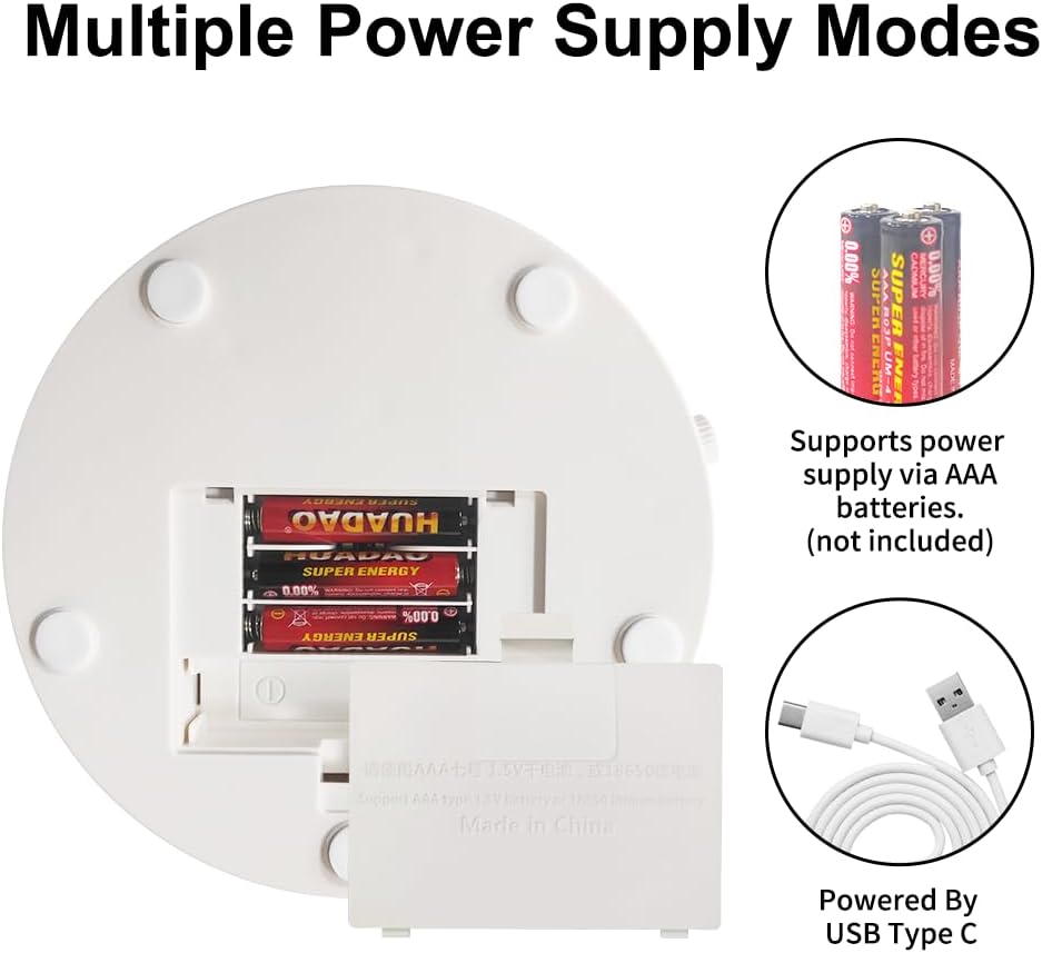 ComXim Rotating Display Stand with Type-C Cable 59 Inch White