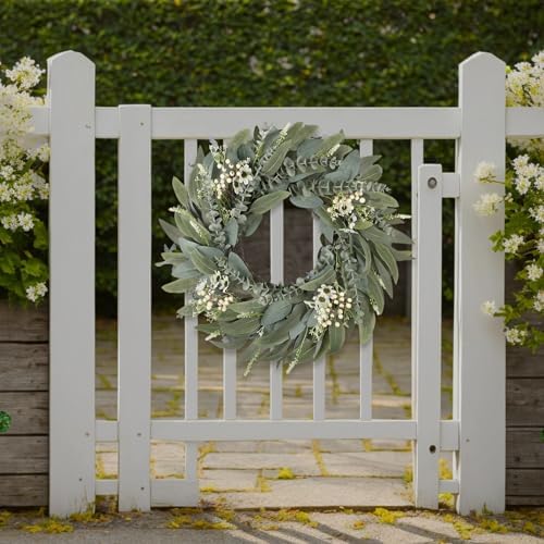 26 Inches Large Eucalyptus Spring Wreath for Front Door Decor