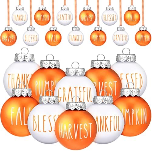 Vinsot 12 Pcs Fall Ball Ornaments for Tree