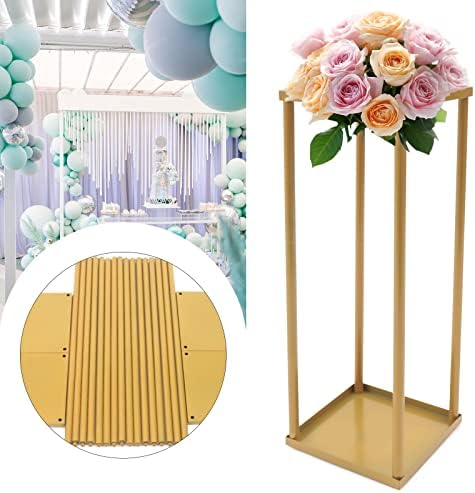 Kathring Gold Pedestal Tables for 4pcs Party Centerpieces