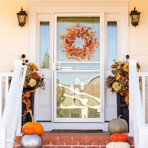 Sggvecsy Fall Wreath 20 Inch Autumn Decor for Front Door