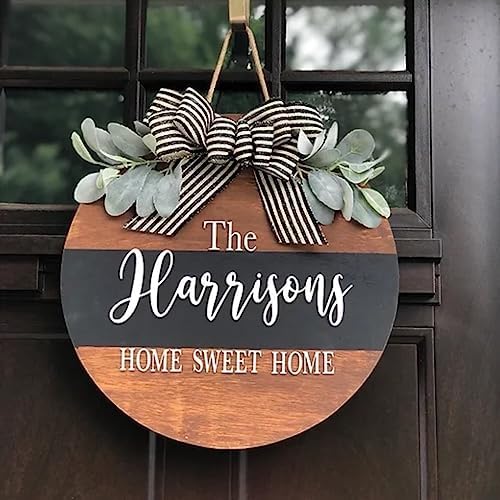 Home Sweet Home Personalized Door Wreath