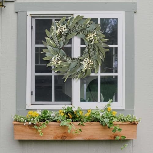 26 Inches Large Eucalyptus Spring Wreath for Front Door Decor