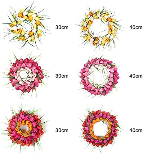 Door Hanger Wall Wreath Rustic Rattan Garland Decoration for Front Door Home Fence