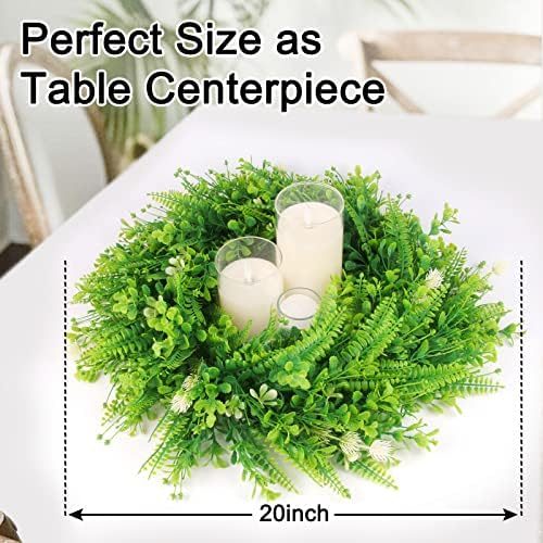 GameXcel Spring Door Wreath 20 Inch Green Decor with Hanger