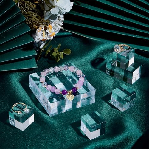 OLYCRAFT 20Pcs Clear Acrylic Display Pedestals
