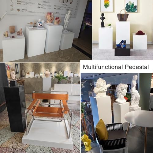 ZAQYCM Heavy Duty Wooden Display Pedestal Stand