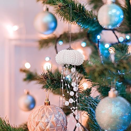 6 Pcs Sea Urchin Jellyfish Christmas Ornament Decor