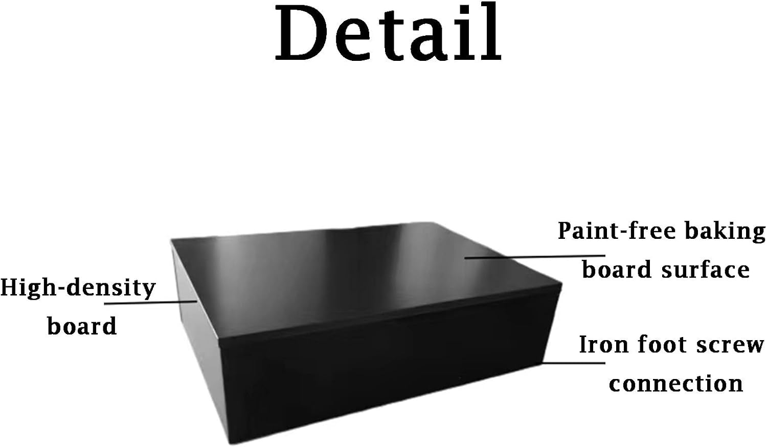 KIYILIHI Square Pedestal Stand 10cm Black 40x40x10cm