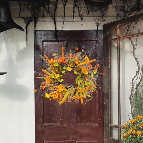 Generic Fall Harvest Wreath Door Hanger for Seasonal Home Decor 1