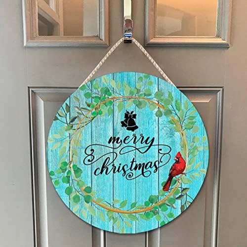 Red Bird Holly Berry Wreath Door Hanger