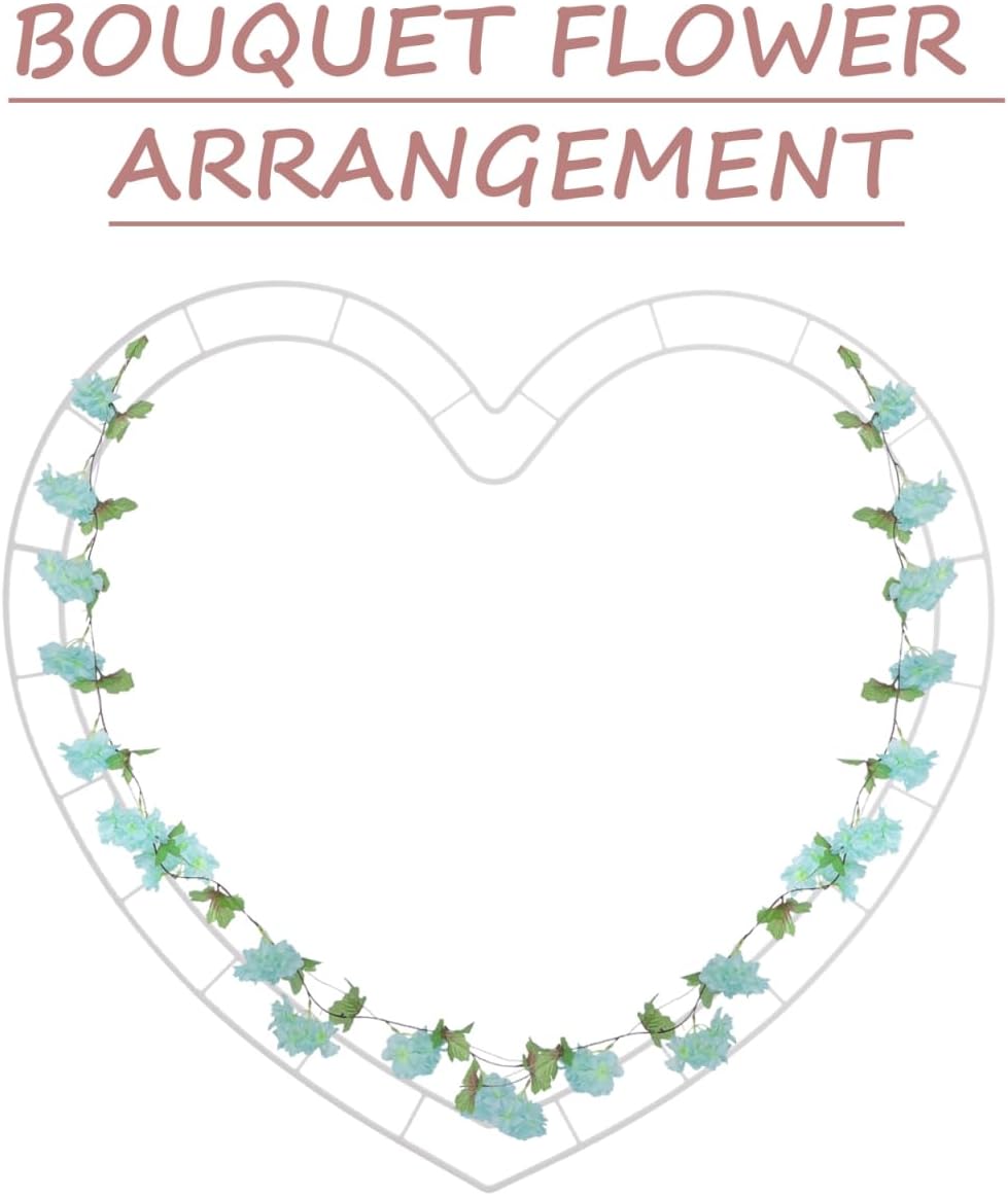Cabilock 6 Heart Shaped Wreath Frames for DIY Crafts