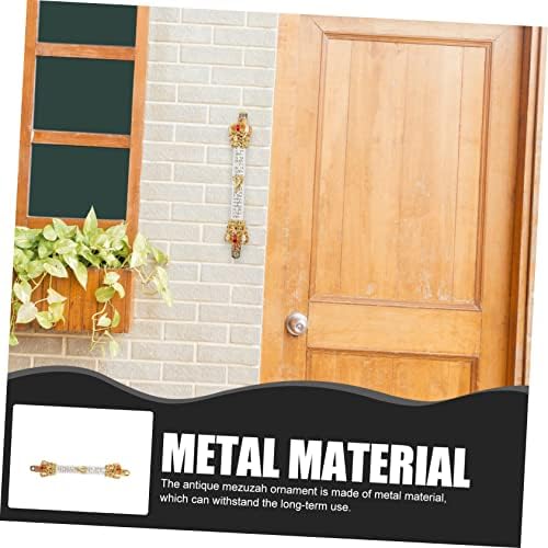 Levemolo Metal Door Side Mezuzah Jewish Decorative Religious Blessing for Home Entryway