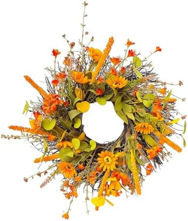 Generic Fall Harvest Wreath Door Hanger for Seasonal Home Decor 1
