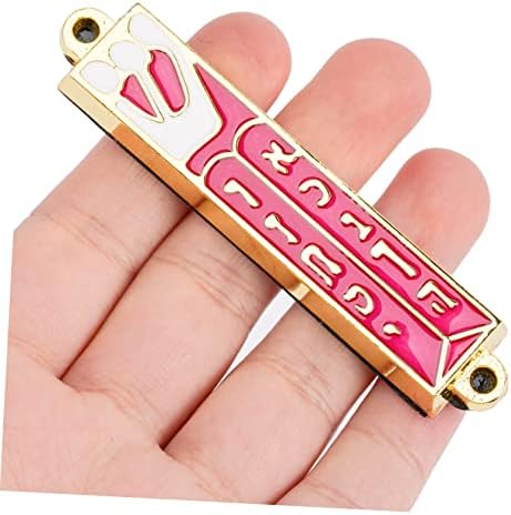 Retro Metal Mezuzah Plaque Decorative Blessing for Door Home Decor