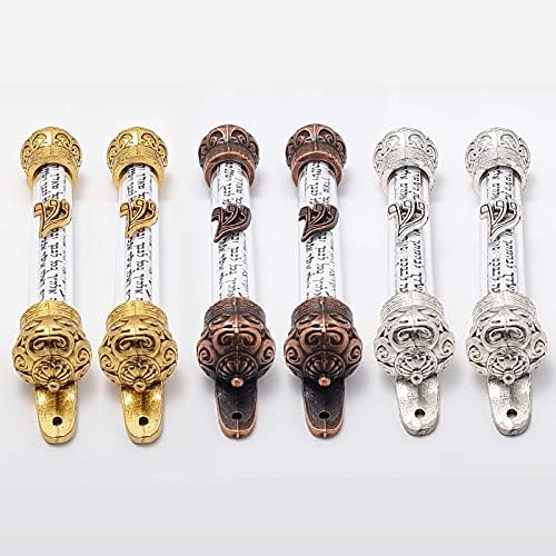 Blue White Shop 6 pcs Door Mezuzah Case With Prayer Scroll Shadai 4 4 Judaica