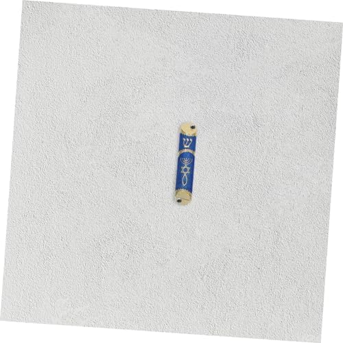 Cabilock Metal Mezuzah with Scroll Antique Zinc Alloy Religious Decoration for Jewish Home Decor