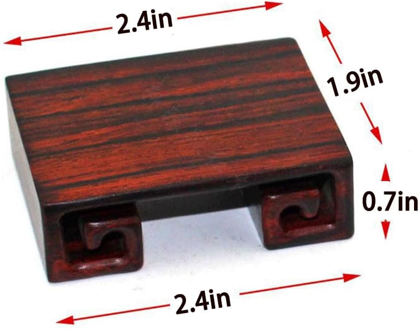 GOLDYWENDY Square Echo Grain Wooden Pedestal Display Stand