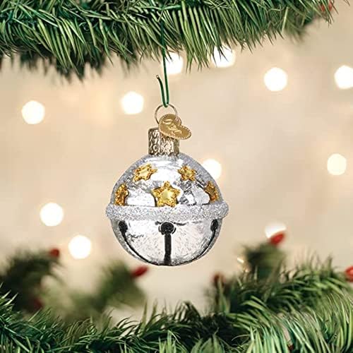 Old World Christmas Silver Jingle Bell Ornament