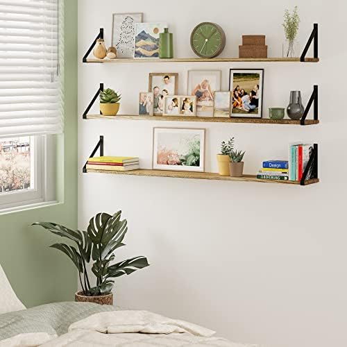 Wallniture Bora Wall Shelves Set of 3 48x6