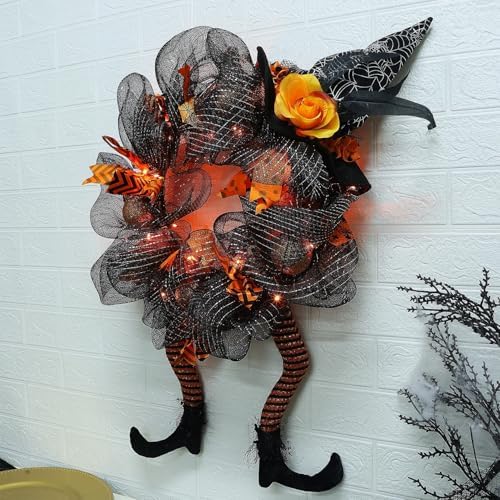 Yosager Halloween Wreath with LED Lights
