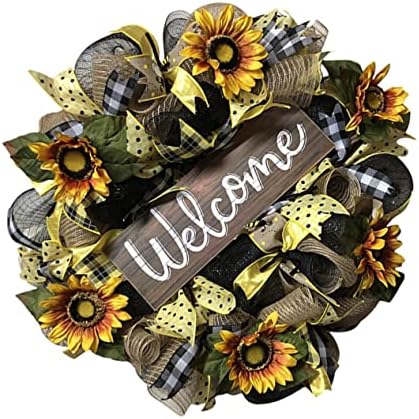 Festive Door Wreath Home Decor Garland