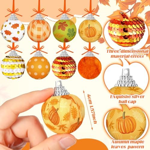 Riceshoot 24 Pcs Fall Tree Decorations