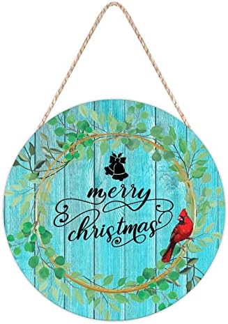 Red Bird Holly Berry Wreath Door Hanger
