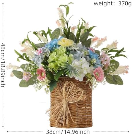 Misppro Door Wreath Artificial Flowers Decor