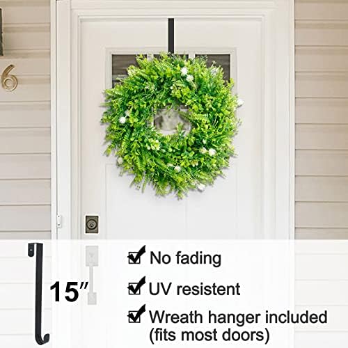 GameXcel Spring Door Wreath 20 Inch Green Decor with Hanger