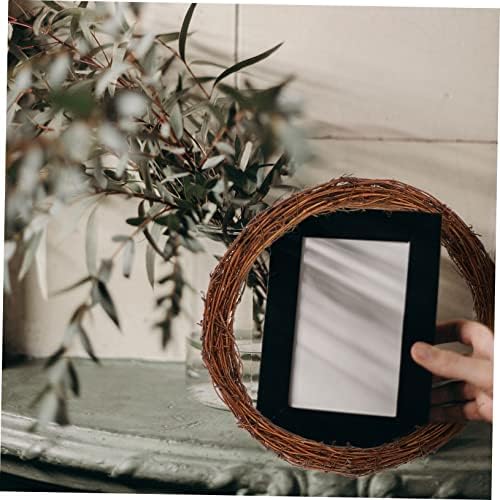 Healifty 2pcs Rattan Wreath for Home Party Decor
